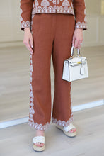 Gianna Linen Embroidered Pant