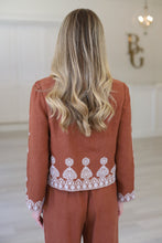 Pia Linen Embroidered Jacket