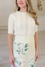 Drew Embellished Pointelle Top