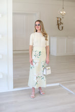 Valentina Cotton/Linen Floral Skirt