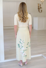 Valentina Cotton/Linen Floral Skirt