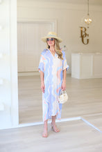 Tania Dress, Baby Blue Watercolor