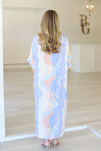 Tania Dress, Baby Blue Watercolor