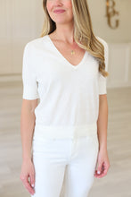 V-Neck Saddle Sleeve Lightweight Sweater