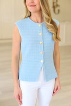 Powder Blue Knit Vest