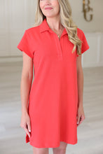 Textured Terry Tunic Dress, Zinnia