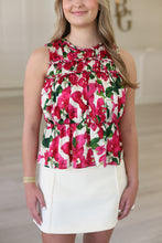Olivia Top, Bougainvillea Silk