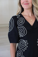 Posey Linen Embroidered Midi Dress