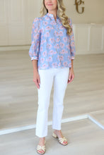Poppy Sky Standing Collar Top