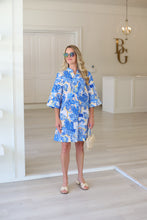 Nautical Whirl Button Pleated Dress