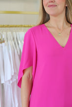 Meredith Midi Dress, Carmine Pink