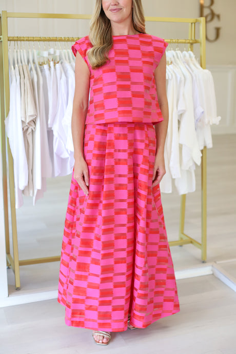 Milly Skirt, Sunset Stripe