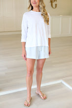 Elbow Long Sleeve Beach Tee, White