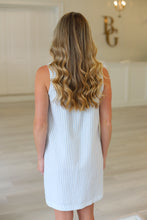 Striped Button Down Dress, Capri Stripe