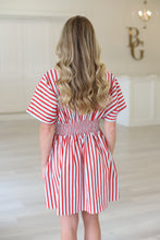 Stripe America Button Shirt Dress