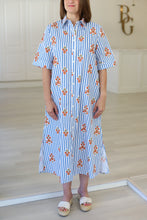Stripe Floral Maxi Dress