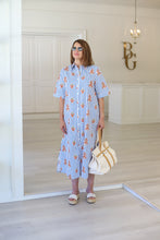 Stripe Floral Maxi Dress