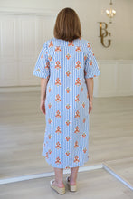 Stripe Floral Maxi Dress