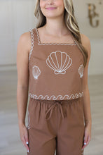 Shell Embroidered Tank