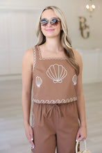 Shell Embroidered Tank