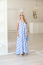 Buffalo Check Scoop Maxi Dress