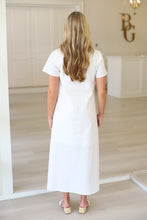 Franny Dress, Ivory With Embroidery