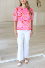 Pink Petal Puff Sleeve Top