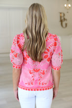 Pink Petal Puff Sleeve Top