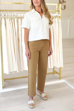 Ivory Denim Pocket Stitch Top