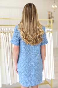 Kate Leopard Denim Dress
