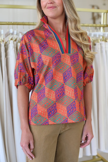 Poppy Top, Vintage Monogram