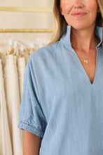 Poppy Top, Denim Chambray