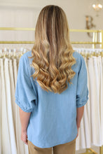 Poppy Top, Denim Chambray