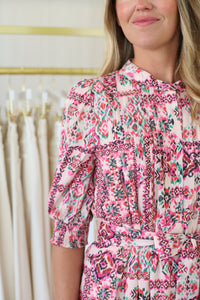 Tapestry Pin Tuck Maxi