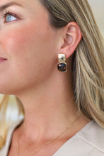 Caroline Stone Square Earrings