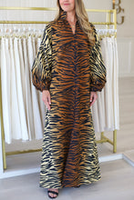 Fiona Dress, Tiger Jacquard