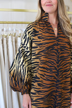 Fiona Dress, Tiger Jacquard