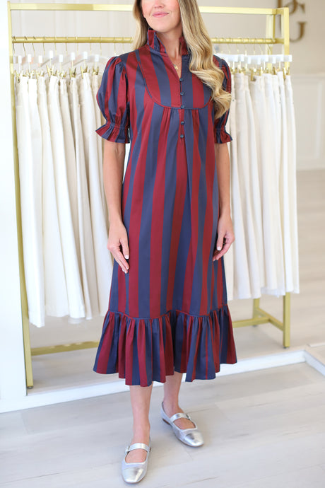 Priestly Dress, Vineyard Stripe