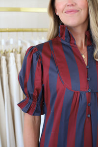 Priestly Dress, Vineyard Stripe