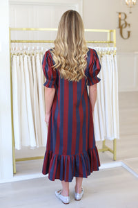 Priestly Dress, Vineyard Stripe