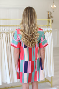 Dock Dress, Woodland Stripes