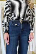 Boyfriend Shirt, Ganache Pinstripe