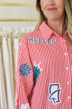 Ole Miss Mini Icon Striped Button Down