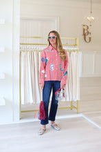 Ole Miss Mini Icon Striped Button Down