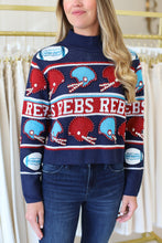 Ole Miss Vintage Helmet Turtle Neck Sweater