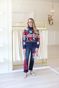 Ole Miss Vintage Helmet Turtle Neck Sweater