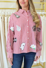Mississippi State Mini Icon Striped Button Down