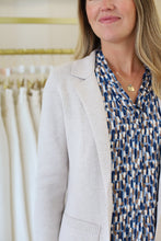 Elegant Knit Blazer, Sugar Cookie