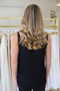 Black Mock Neck Tank