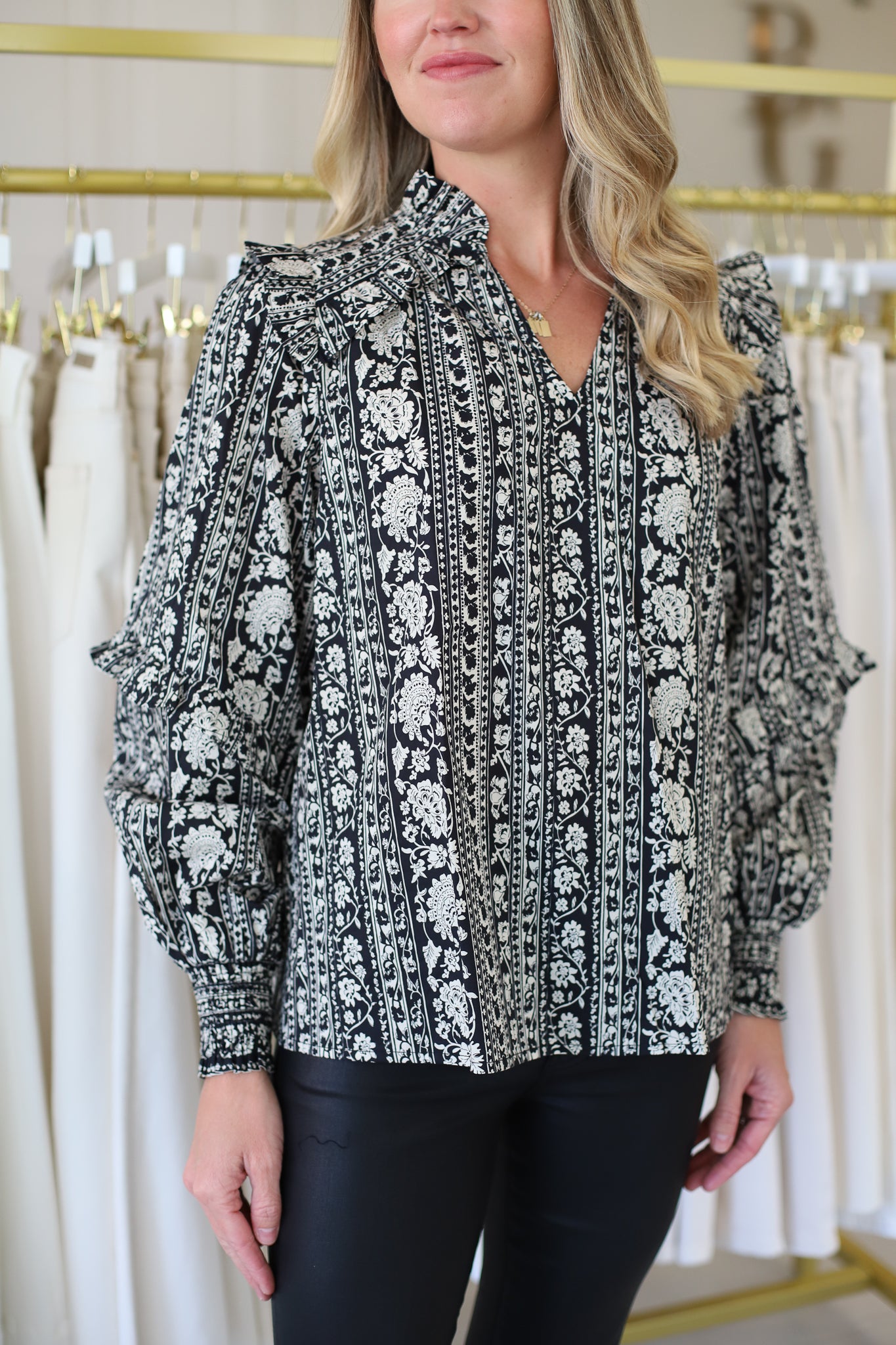 Belle G Chloe Top, Black